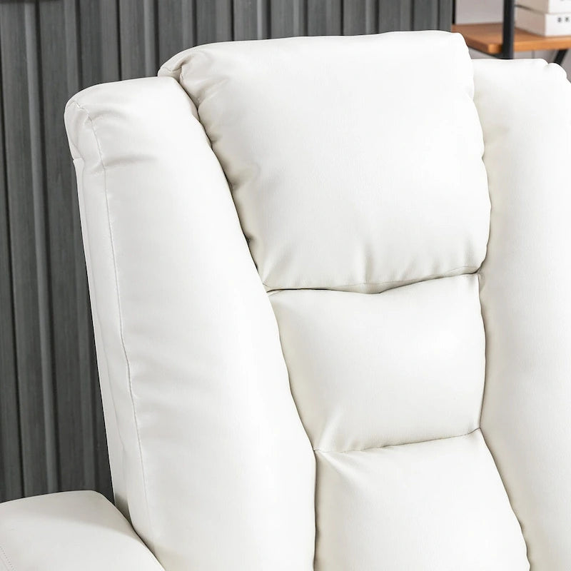 Fauteuil inclinable électrique en cuir pour cinéma maison, doux