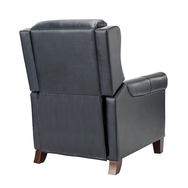 Felisa, ensemble de 2 fauteuils inclinables manuels en cuir véritable, largeur 32,48 po
