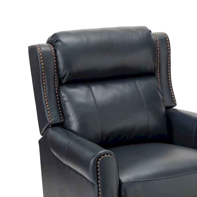 Felisa, ensemble de 2 fauteuils inclinables manuels en cuir véritable, largeur 32,48 po