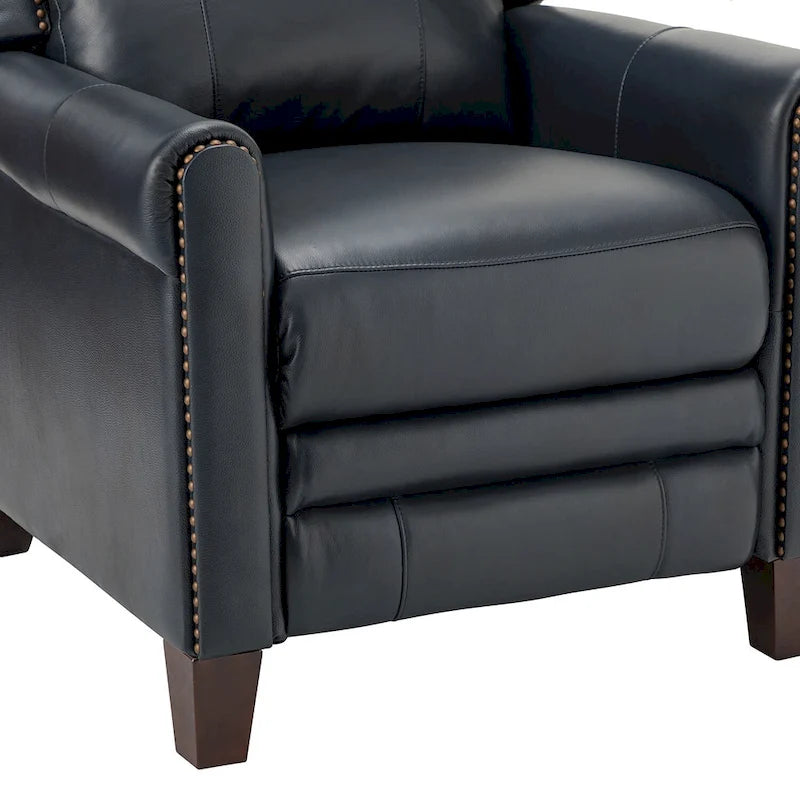 Felisa, ensemble de 2 fauteuils inclinables manuels en cuir véritable, largeur 32,48 po