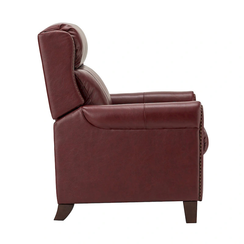 Felisa, ensemble de 2 fauteuils inclinables manuels en cuir véritable, largeur 32,48 po