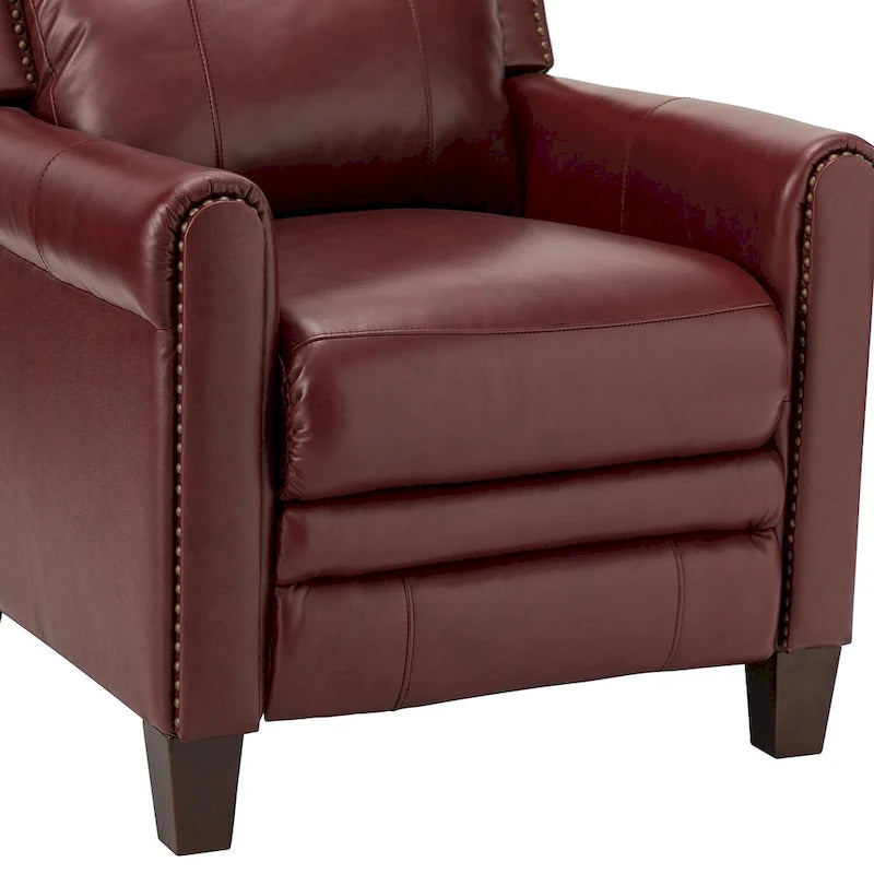 Felisa, ensemble de 2 fauteuils inclinables manuels en cuir véritable, largeur 32,48 po