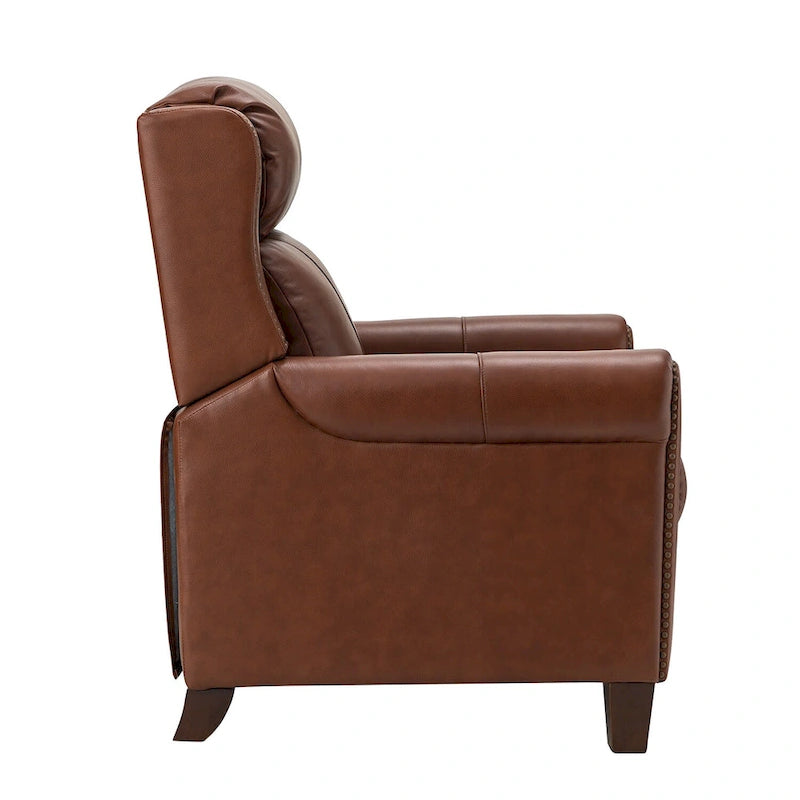 Felisa, ensemble de 2 fauteuils inclinables manuels en cuir véritable, largeur 32,48 po