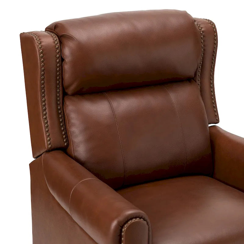 Felisa, ensemble de 2 fauteuils inclinables manuels en cuir véritable, largeur 32,48 po