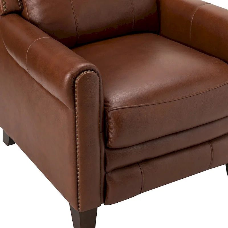 Felisa, ensemble de 2 fauteuils inclinables manuels en cuir véritable, largeur 32,48 po