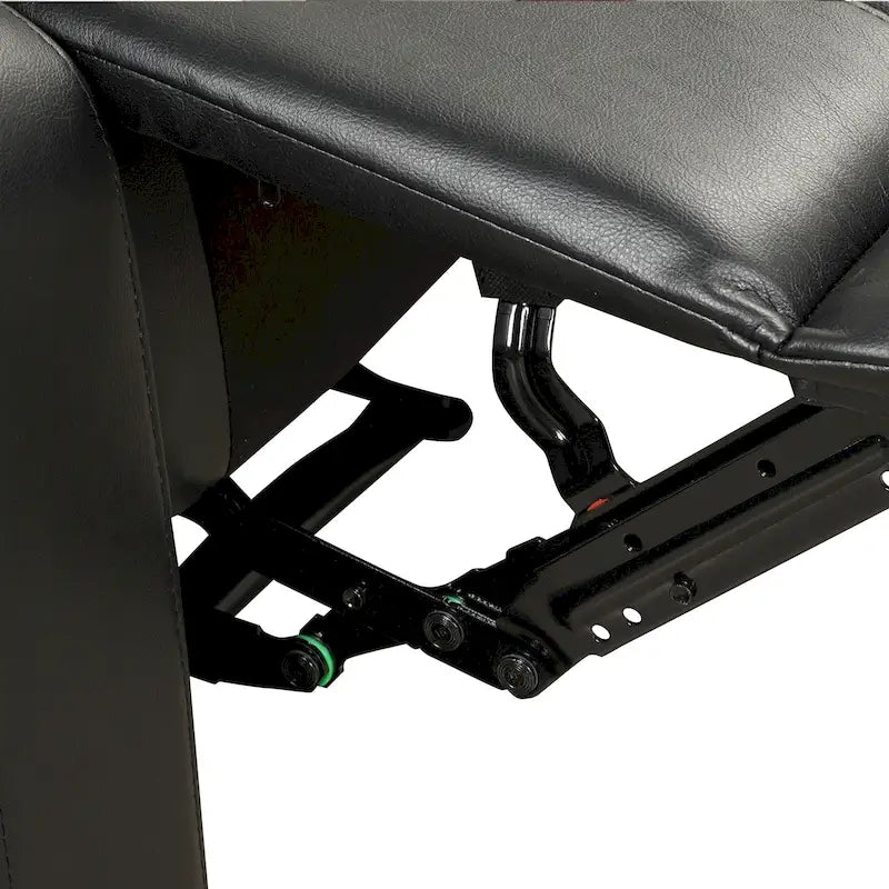 Fauteuil inclinable manuel en cuir PU respirant avec accoudoirs et dossier surrembourrés