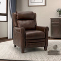 Fauteuil inclinable manuel en cuir véritable Felisa 32.48