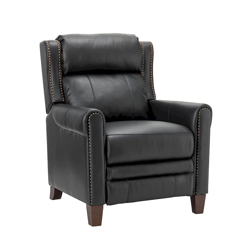 Fauteuil inclinable manuel en cuir véritable Felisa 32.48