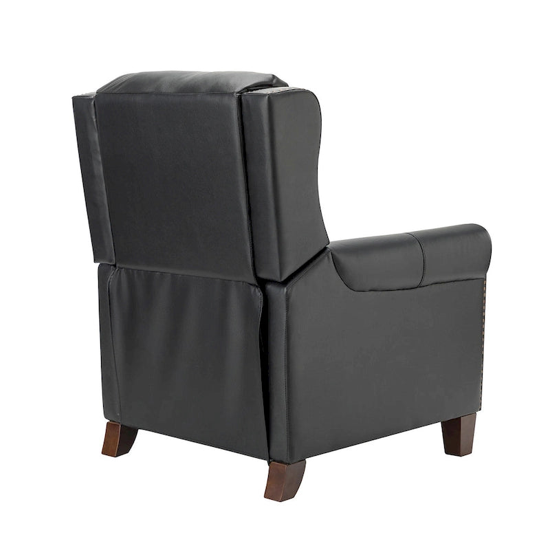 Fauteuil inclinable manuel en cuir véritable Felisa 32.48