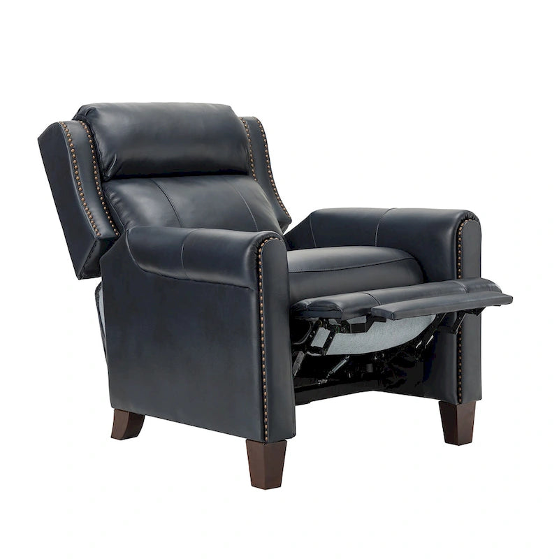 Fauteuil inclinable manuel en cuir véritable Felisa 32.48