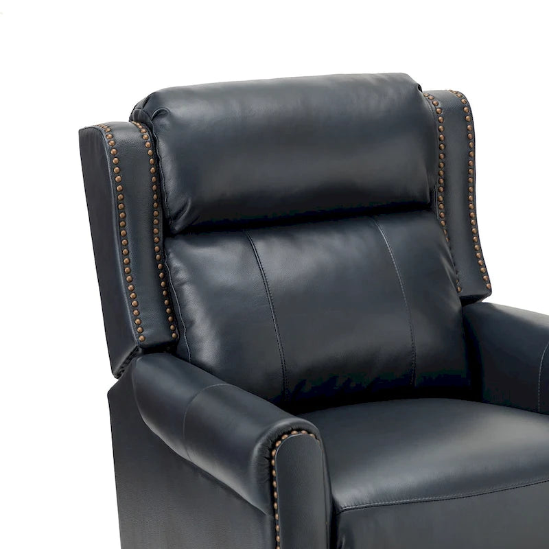 Fauteuil inclinable manuel en cuir véritable Felisa 32.48