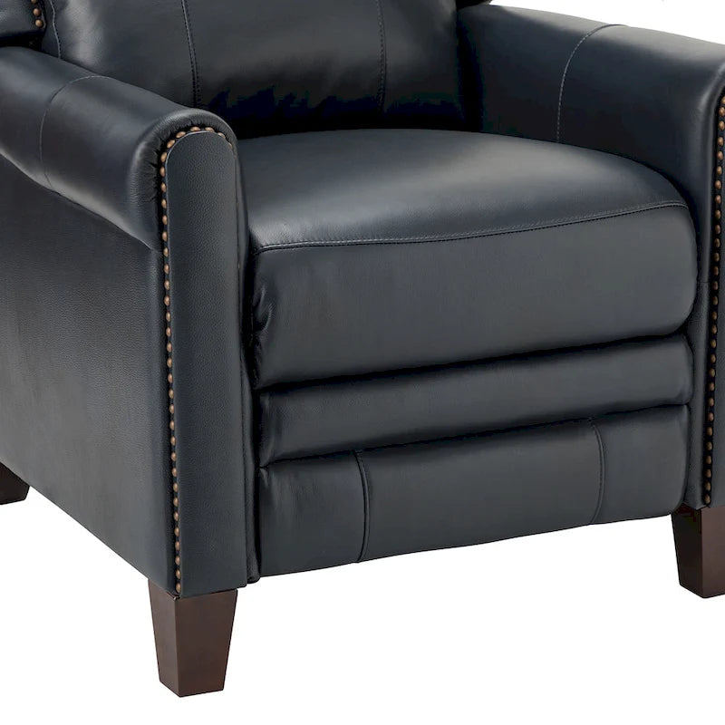 Fauteuil inclinable manuel en cuir véritable Felisa 32.48
