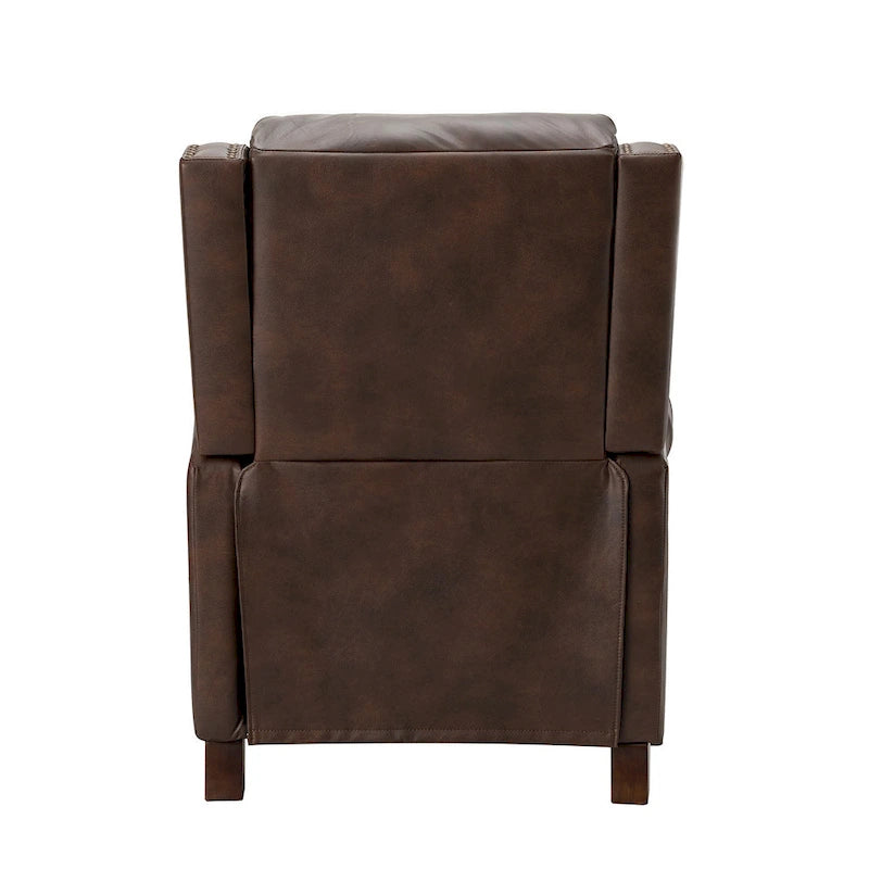 Fauteuil inclinable manuel en cuir véritable Felisa 32.48