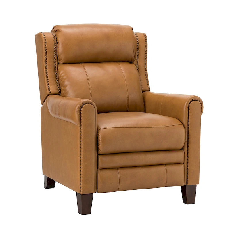 Fauteuil inclinable manuel en cuir véritable Felisa 32.48