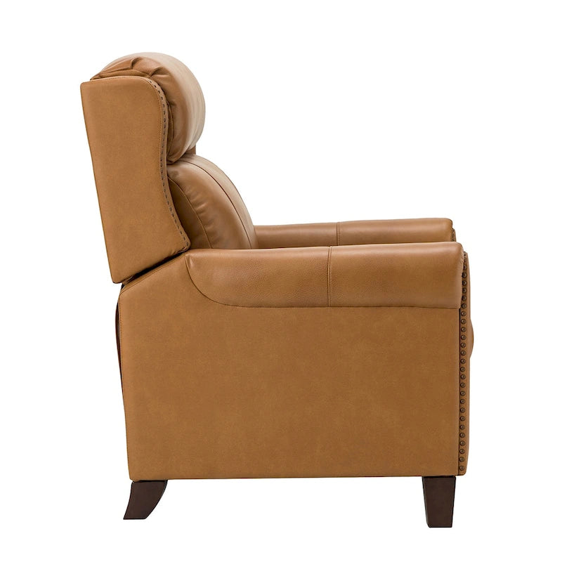Fauteuil inclinable manuel en cuir véritable Felisa 32.48