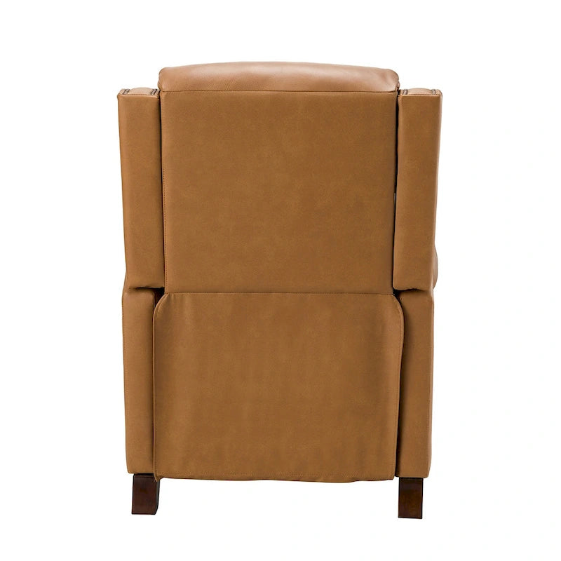 Fauteuil inclinable manuel en cuir véritable Felisa 32.48