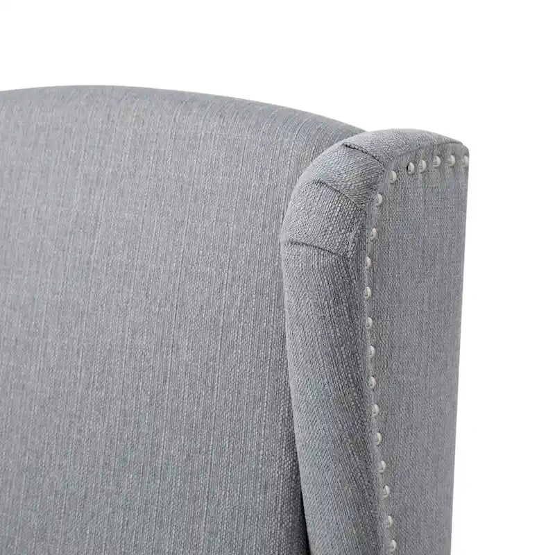 Fauteuil inclinable avec pochette arrière et garniture de clous décoratifs
