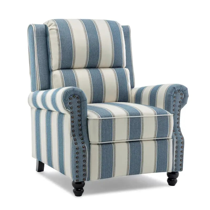 Fauteuil inclinable moderne 2 places avec assise rembourrée en cuir PU/tissu
