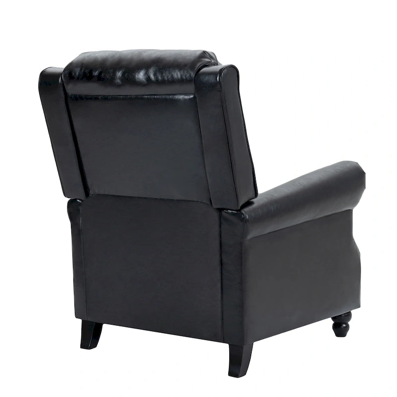 Fauteuil inclinable moderne et rembourré en cuir PU