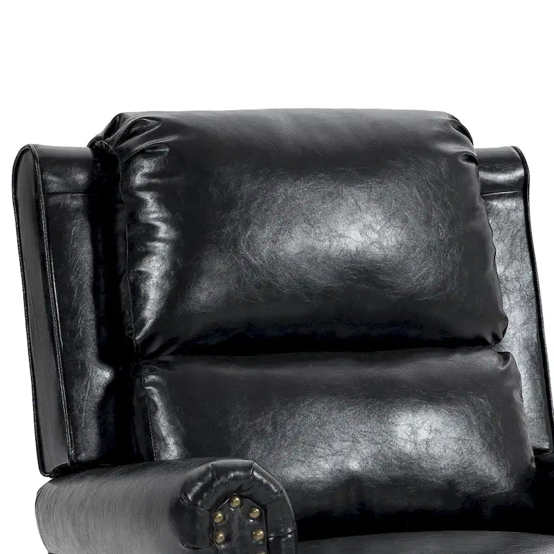 Fauteuil inclinable moderne et rembourré en cuir PU