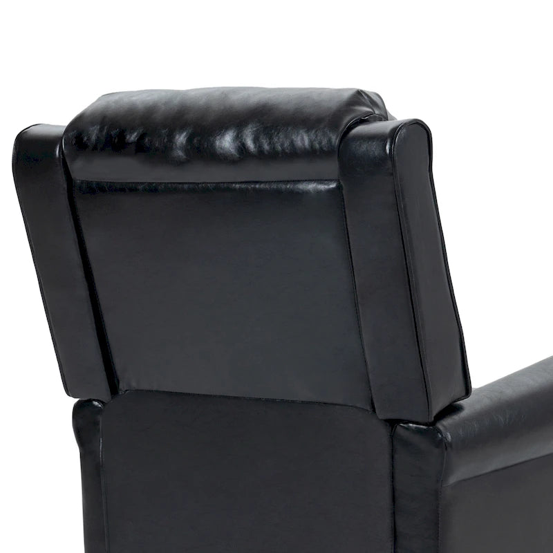 Fauteuil inclinable moderne et rembourré en cuir PU