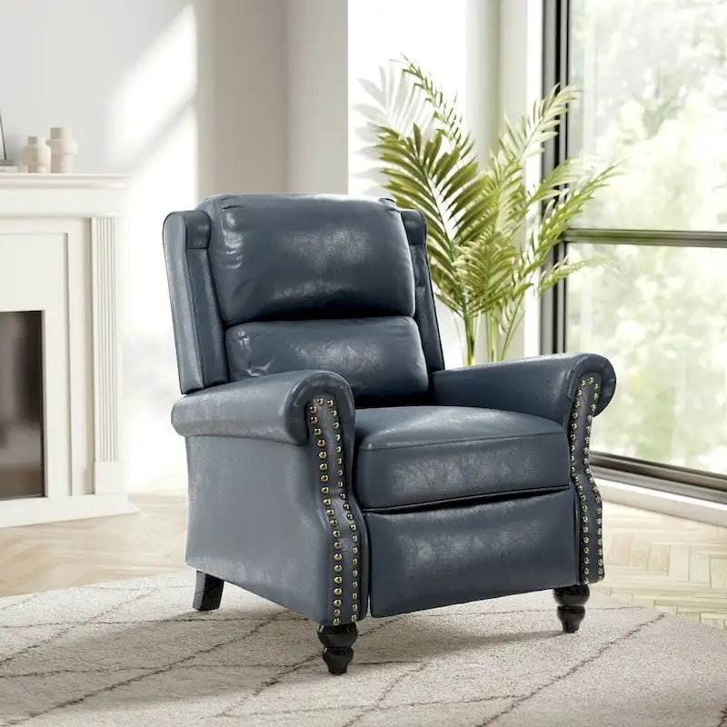 Fauteuil inclinable moderne et rembourré en cuir PU