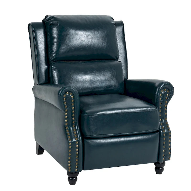 Fauteuil inclinable moderne et rembourré en cuir PU