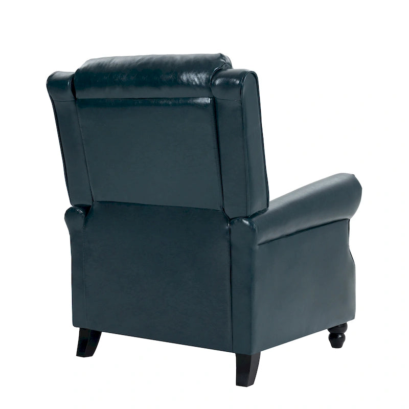 Fauteuil inclinable moderne et rembourré en cuir PU