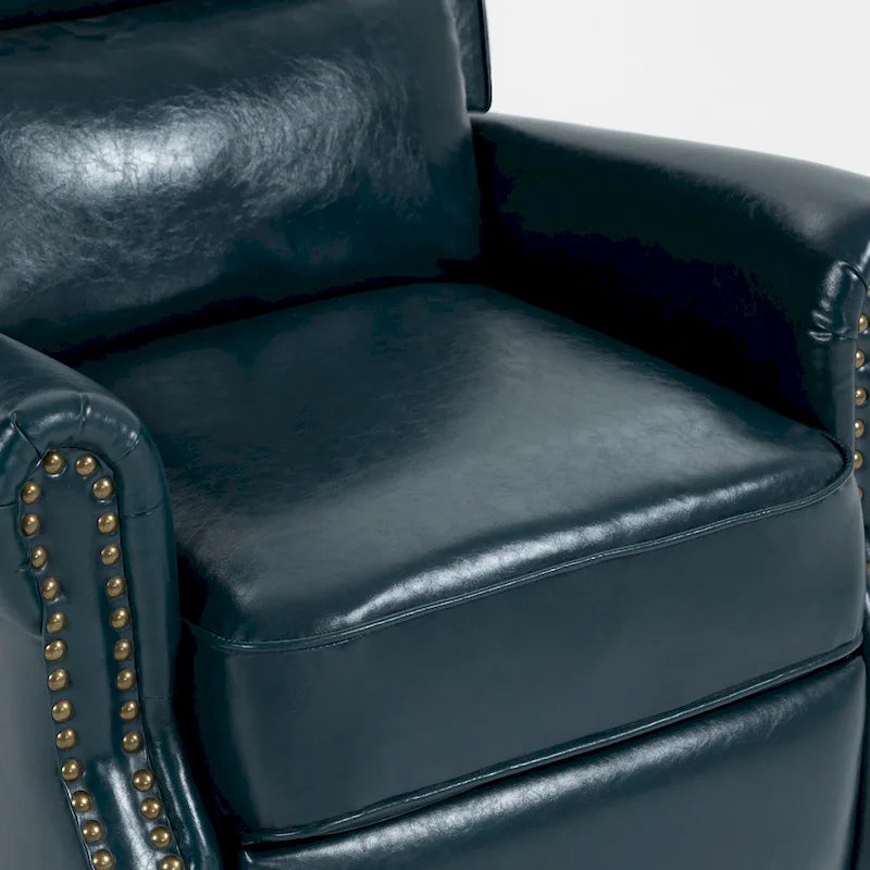 Fauteuil inclinable moderne et rembourré en cuir PU