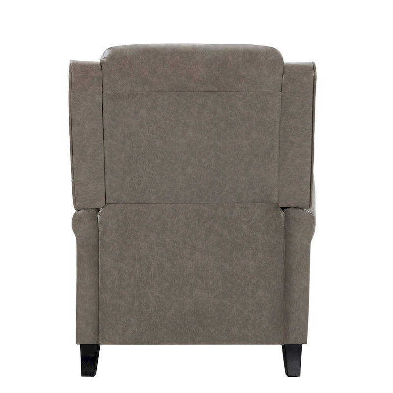 Fauteuil inclinable moderne et rembourré en cuir PU