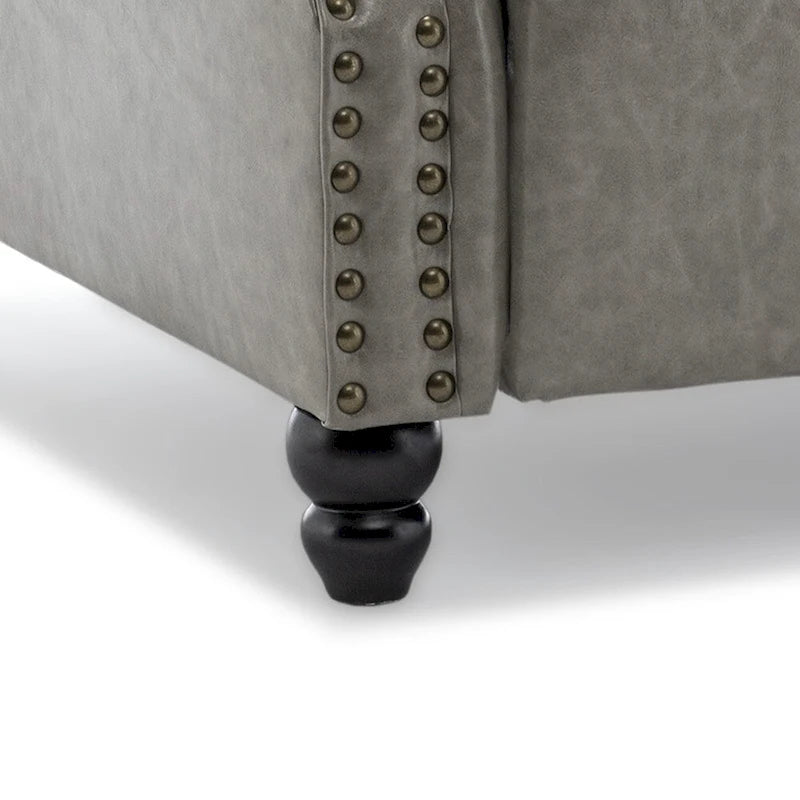 Fauteuil inclinable moderne et rembourré en cuir PU