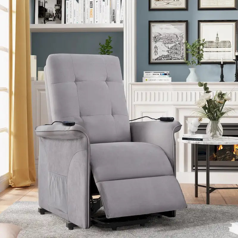 Orisfur. Fauteuil releveur électrique pour personnes âgées avec fonction de massage réglable, inclinable pour salon