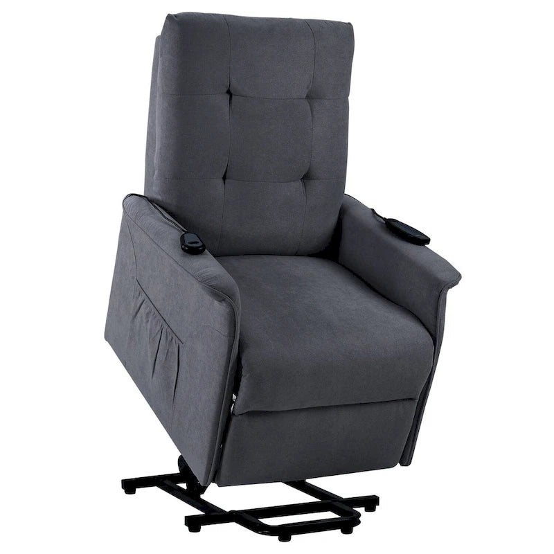 Orisfur. Fauteuil releveur électrique pour personnes âgées avec fonction de massage réglable, inclinable pour salon