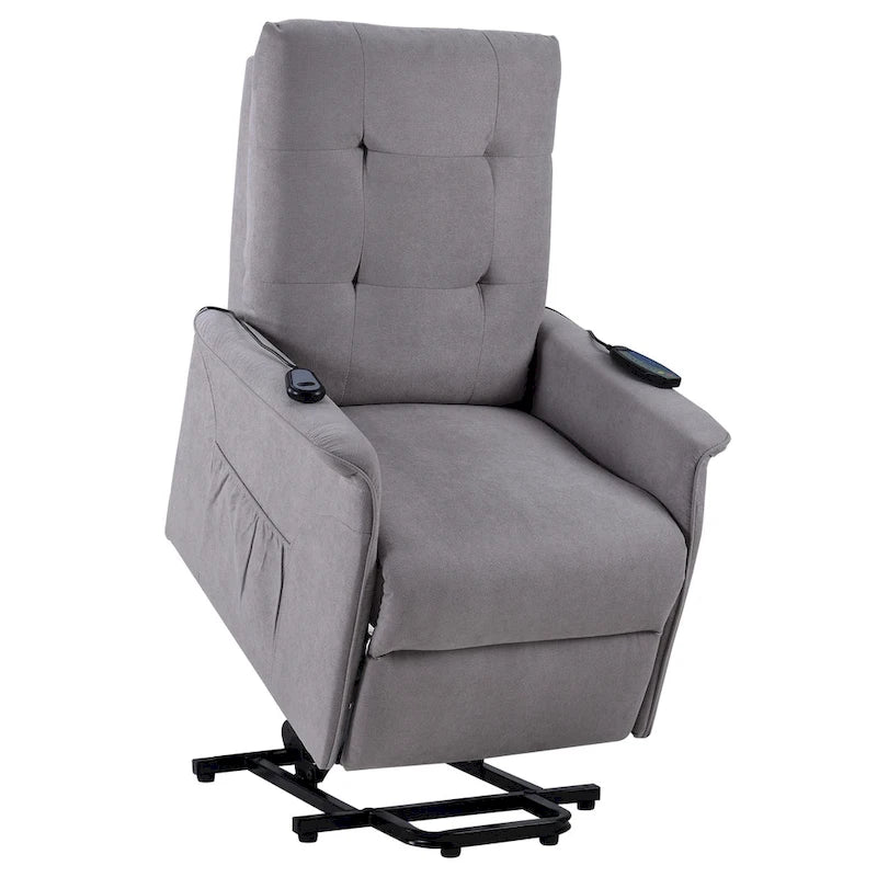 Orisfur. Fauteuil releveur électrique pour personnes âgées avec fonction de massage réglable, inclinable pour salon