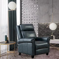 Fauteuil inclinable de club à dossier poussé en cuir véritable Ebello