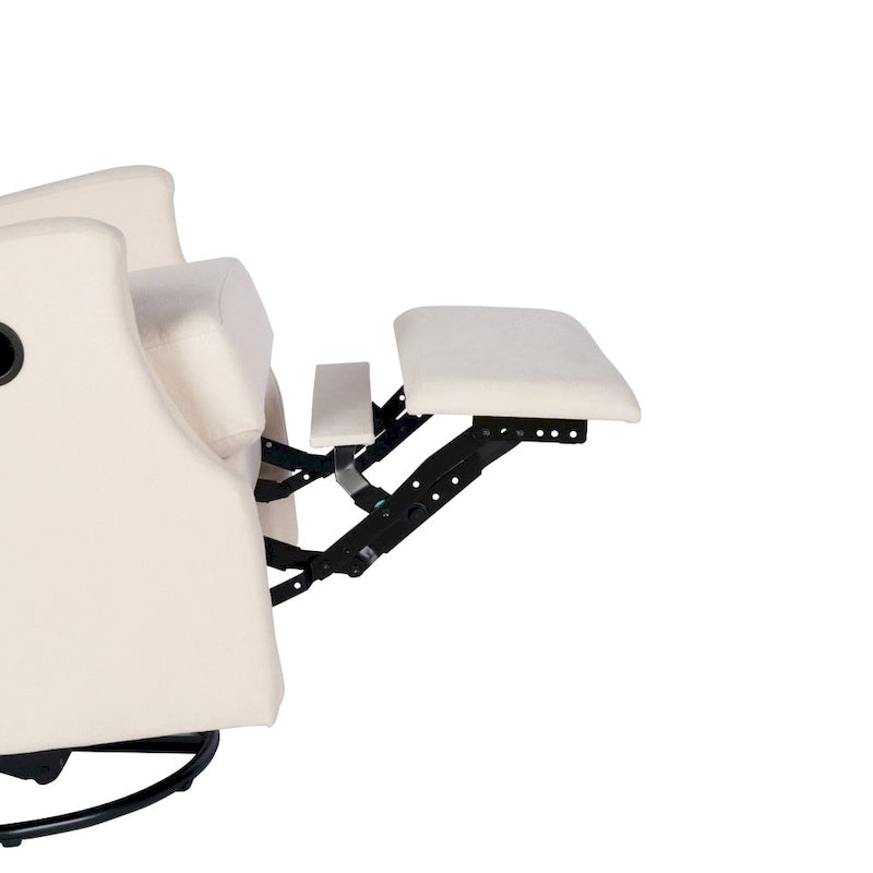 Fauteuil inclinable planeur manuel avec dossier haut et pivotant à 360°
