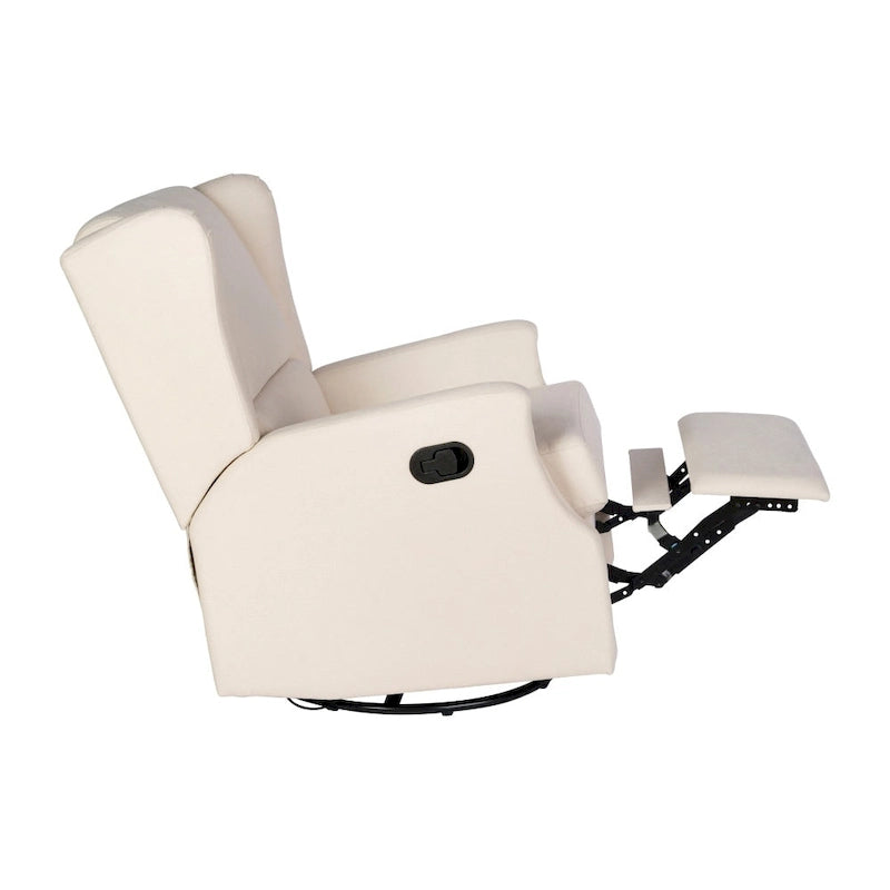 Fauteuil inclinable planeur manuel avec dossier haut et pivotant à 360°