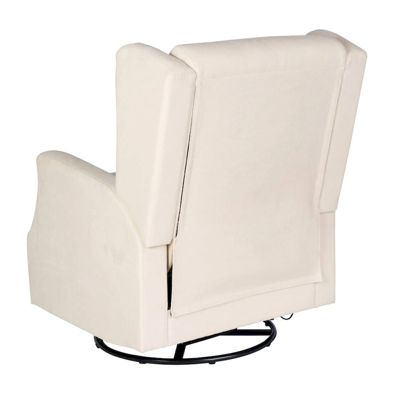 Fauteuil inclinable planeur manuel avec dossier haut et pivotant à 360°