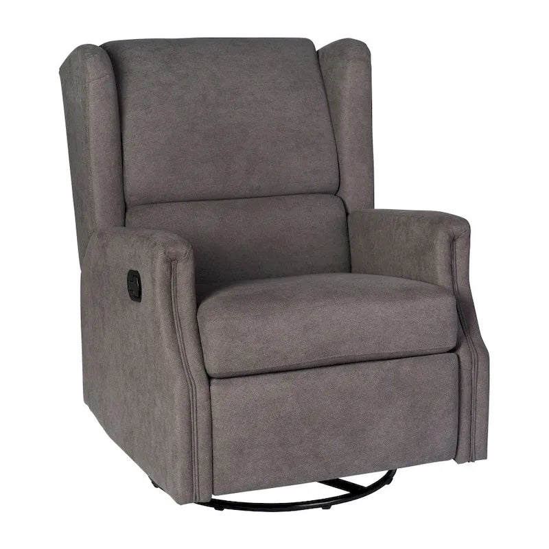 Fauteuil inclinable planeur manuel avec dossier haut et pivotant à 360°