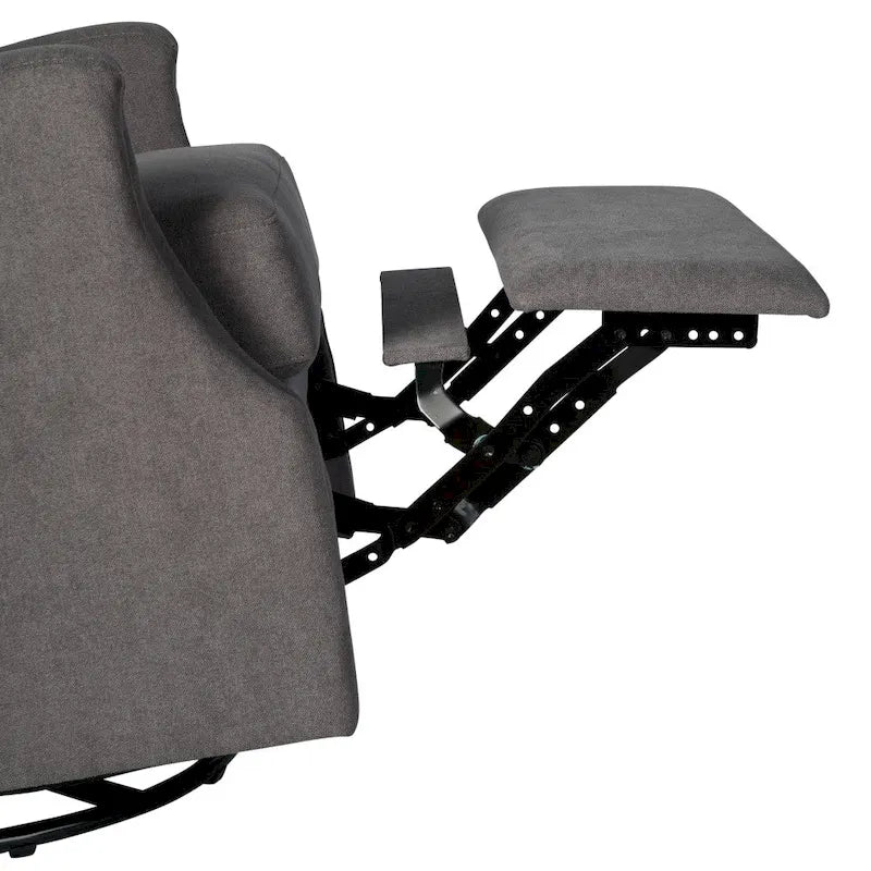 Fauteuil inclinable planeur manuel avec dossier haut et pivotant à 360°