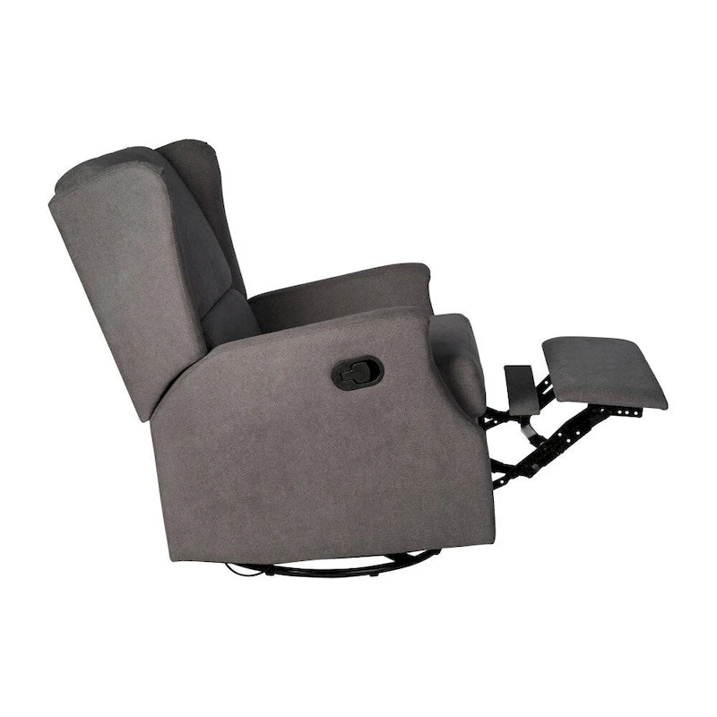 Fauteuil inclinable planeur manuel avec dossier haut et pivotant à 360°