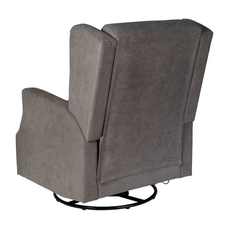 Fauteuil inclinable planeur manuel avec dossier haut et pivotant à 360°