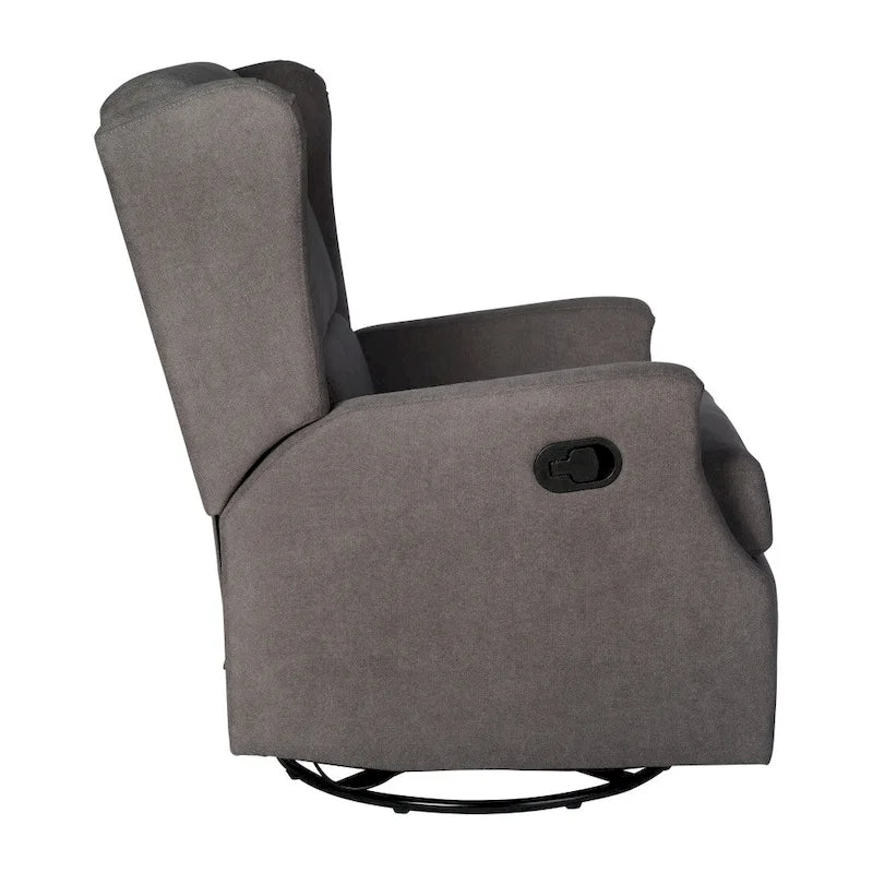 Fauteuil inclinable planeur manuel avec dossier haut et pivotant à 360°