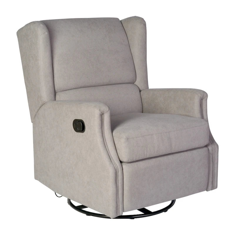 Fauteuil inclinable planeur manuel avec dossier haut et pivotant à 360°