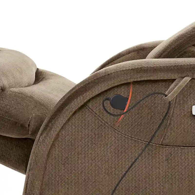Fauteuil inclinable zéro gravité MCombo Power avec appui-tête réglable pour salon, tissu ZG334