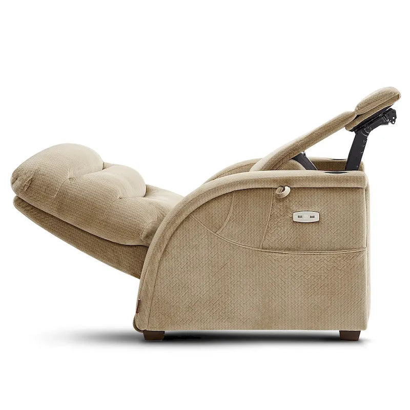 Fauteuil inclinable zéro gravité MCombo Power avec appui-tête réglable pour salon, tissu ZG334