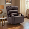 Fauteuil inclinable, pivotant et berçant motorisé MCombo avec têtière réglable pour chambre de bébé, en similicuir PR616