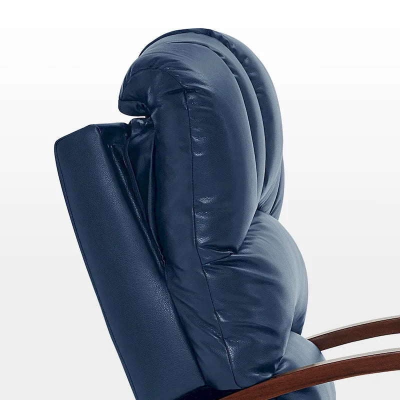 Fauteuil inclinable, pivotant et berçant motorisé MCombo avec têtière réglable pour chambre de bébé, en similicuir PR616