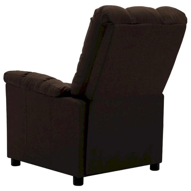 Fauteuil de massage relaxant vidaXL Tissu marron foncé - 73,9 x 99 x 102,1 cm