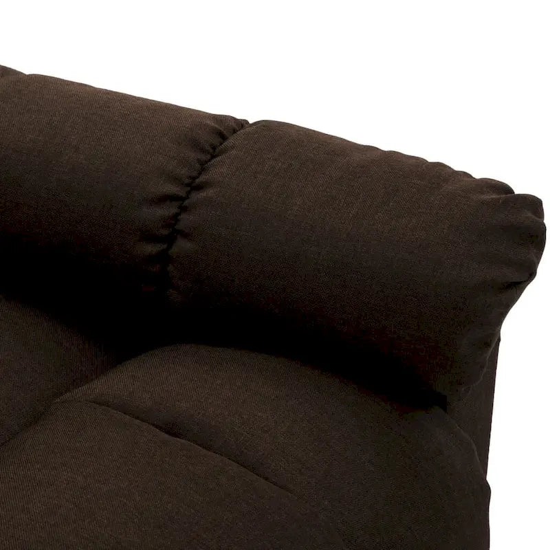 Fauteuil de massage relaxant vidaXL Tissu marron foncé - 73,9 x 99 x 102,1 cm